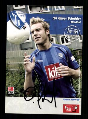 Oliver Schröder Autogrammkarte VFL Bochum 2007-08 Original Signiert