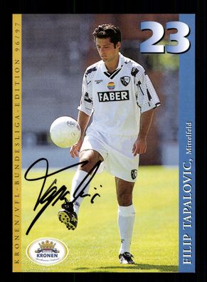 Filip Tapalovic Autogrammkarte VfL Bochum 1996-97 1. Karte Original Signiert
