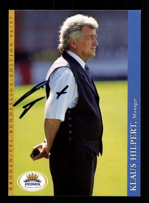 Klaus Hilpert Autogrammkarte VfL Bochum 1996-97 1. Karte Original Signiert