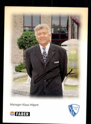 Klaus Hilpert Autogrammkarte VfL Bochum 1996-97 2. Karte Original Signiert