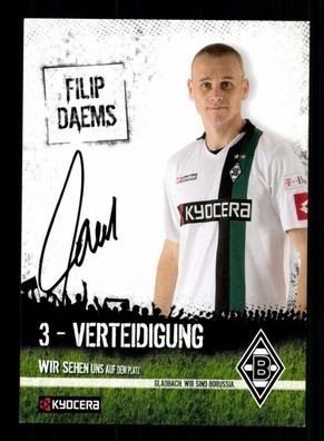 Filip Daems Autogrammkarte Borussia Mönchengladbach 2008-09 Original