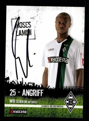 Moses Lamidi Autogrammkarte Borussia Mönchengladbach 2008-09 Original