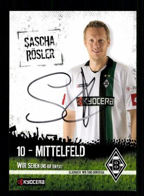 Sascha Rösler Autogrammkarte Borussia Mönchengladbach 2008-09 Original