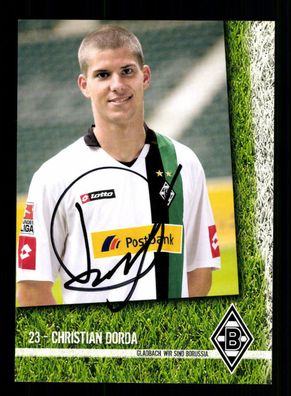 Christian Dorda Autogrammkarte Borussia Mönchengladbach 2009-10 Original