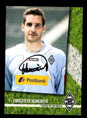 Christofer Heimeroth Autogrammkarte Borussia Mönchengladbach 2009-10 Original