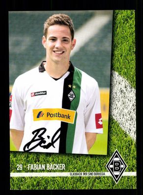 Fabian Bäcker Autogrammkarte Borussia Mönchengladbach 2009-10 Original