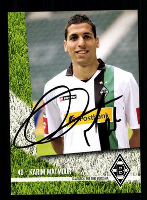 Karim Matmour Autogrammkarte Borussia Mönchengladbach 2009-10 Original