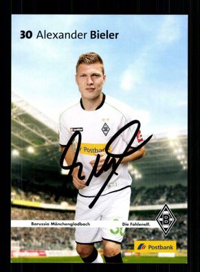 Alexander Bieler Autogrammkarte Borussia Mönchengladbach 2012-13 Original
