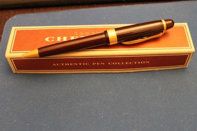 Chevignon Kugelschreiber, Vintage-Kuli, Retro-Kugelschreiber, bordeauxrot