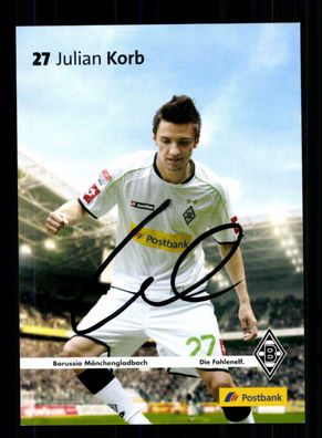 Julian Korb Autogrammkarte Borussia Mönchengladbach 2012-13 Original