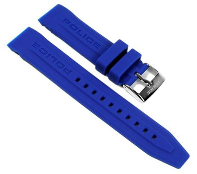 Police Cyber Uhrenarmband Kautschuk blau 22mm P12898JS-02G 12898J