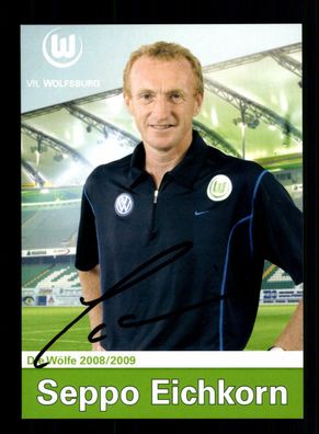 Seppo Eichkorn Autogrammkarte VFL Wolfsburg 2008-09 Original Signiert