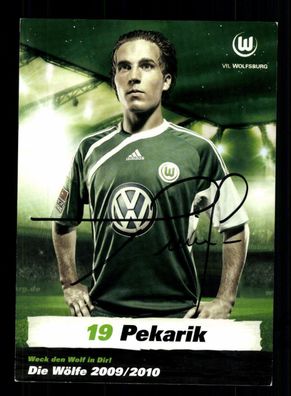 Peter Pekarik Autogrammkarte VFL Wolfsburg 2009-10 Original Signiert