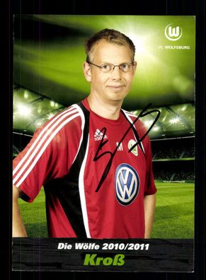 Manfred Kroß Autogrammkarte VFL Wolfsburg 2010-11 Original Signiert