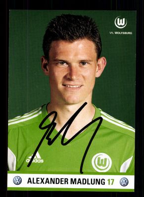Alexander Madlung Autogrammkarte VFL Wolfsburg 2011-12 Original Signiert