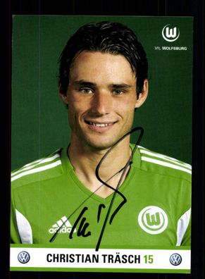 Christian Träsch Autogrammkarte VFL Wolfsburg 2011-12 Original Signiert