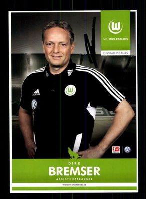 Dirk Bremser Autogrammkarte VFL Wolfsburg 2012-13 Original Signiert