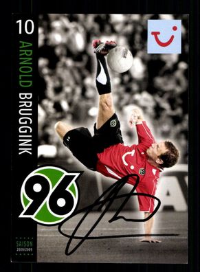 Arnold Bruggink Autogrammkarte Hannover 96 2008-09 Original Signiert