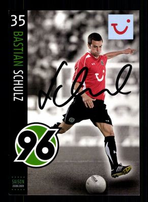 Bastian Schulz Autogrammkarte Hannover 96 2008-09 Original Signiert