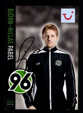 Björn Niclas Pabel Autogrammkarte Hannover 96 2008-09 Original Signiert