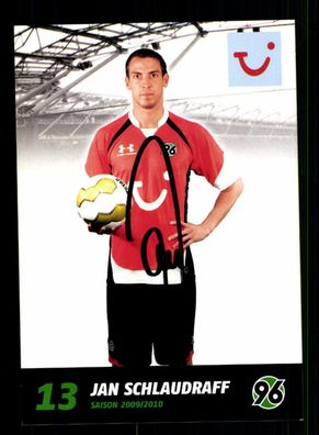 Jan Schlaudraff Autogrammkarte Hannover 96 2009-10 Original Signiert