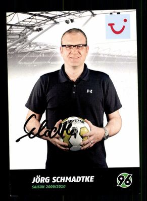 Jörg Schmadtke Autogrammkarte Hannover 96 2009-10 Original Signiert