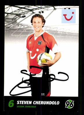 Steven Cherundolo Autogrammkarte Hannover 96 2009-10 Original Signiert
