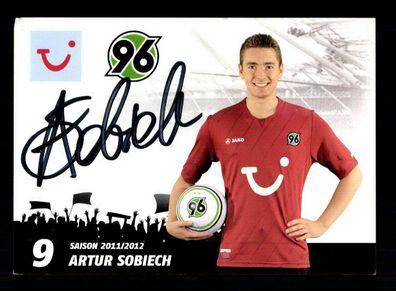 Artur Sobiech Autogrammkarte Hannover 96 2011-12 Original Signiert