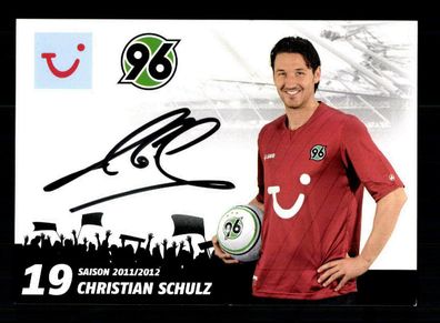 Christian Schulz Autogrammkarte Hannover 96 2011-12 Original Signiert