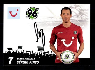 Sergio Pinto Autogrammkarte Hannover 96 2011-12 Original Signiert