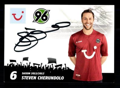 Steven Cherundolo Autogrammkarte Hannover 96 2011-12 Original Signiert