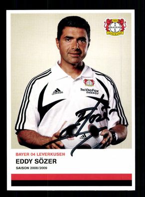 Eddy Sözer Autogrammkarte Bayer Leverkusen 2008-09 1. Karte Original