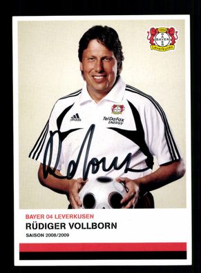 Rüdiger Vollborn Autogrammkarte Bayer Leverkusen 2008-09 1. Karte Original