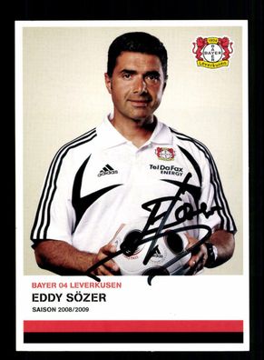 Eddy Sözer Autogrammkarte Bayer Leverkusen 2008-09 2. Karte Original