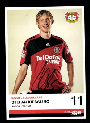 Stefan Kiessling Autogrammkarte Bayer Leverkusen 2008-09 2. Karte Original