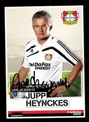 Jupp Heynckes Autogrammkarte Bayer Leverkusen 2009-10 Original Signiert