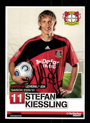 Stefan Kiessling Autogrammkarte Bayer Leverkusen 2009-10 Original Signiert