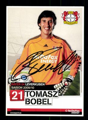 Tomasz Bobel Autogrammkarte Bayer Leverkusen 2009-10 Original Signiert