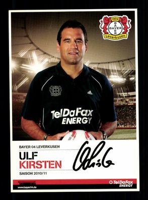 Ulf Kirsten Autogrammkarte Bayer Leverkusen 2010-11 Original Signiert