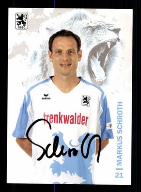 Markus Schroth Autogrammkarte TSV 1860 München 2008-09 Original Signiert