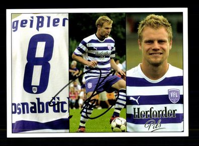 Tom Geißler Autogrammkarte VFL Osnabrück 2008-09 Original Signiert