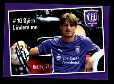 Björn Lindemann Autogrammkarte VFL Osnabrück 2009-10 Original Signiert