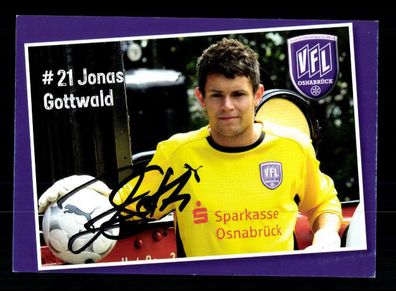 Jonas Gottwald Autogrammkarte VFL Osnabrück 2009-10 Original Signiert