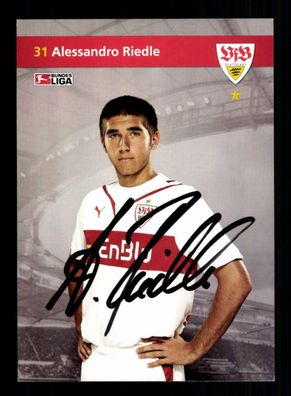 Alessandro Riedle Autogrammkarte VfB Stuttgart 2009-10 Original Signiert