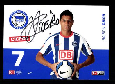 Cicero Autogrammkarte Hertha BSC Berlin 2008-09 Original Signiert