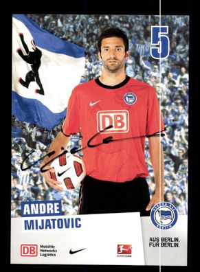Andre Mijatovic Autogrammkarte Hertha BSC Berlin 2010-11 Original Signiert
