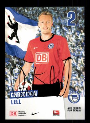 Christian Lell Autogrammkarte Hertha BSC Berlin 2010-11 Original Signiert