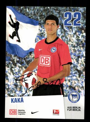 Kaka Autogrammkarte Hertha BSC Berlin 2010-11 Original Signiert
