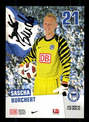 Sascha Burchert Autogrammkarte Hertha BSC Berlin 2010-11 Original Signiert