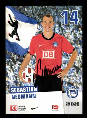 Sebastian Neumann Autogrammkarte Hertha BSC Berlin 2010-11 Original Signiert